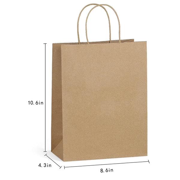 Brown Paper Boutique Bags with Handle