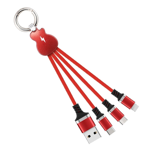3-in-1 Charging Cable w/ Key Ring