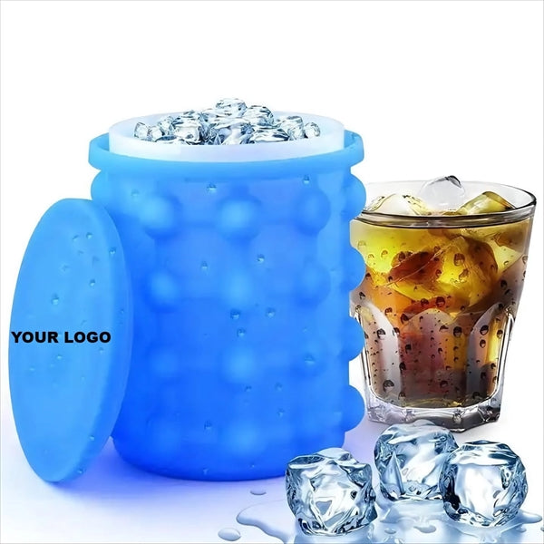 Silicone Ice Cube Maker Bucket Mold Trays Frozen Beverages