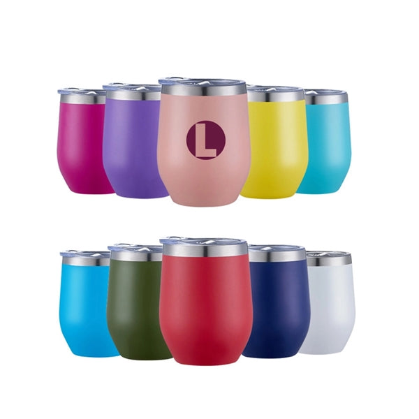 12 oz Stainless Steel Thermos Mug