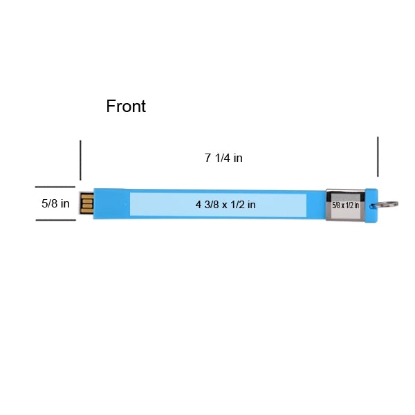 Rock Falls Silicon Key Chain Mini USB