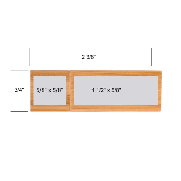 Elburn Ecru Bamboo Flash Drive
