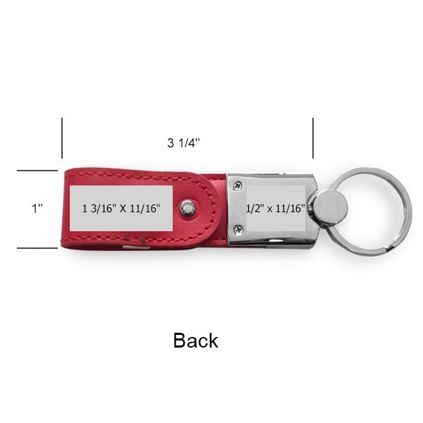 Joliet Leather Swivel USB Key Chain