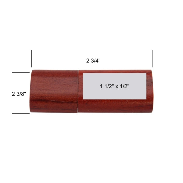 Bonnie Mahogany Curved-Edge USB
