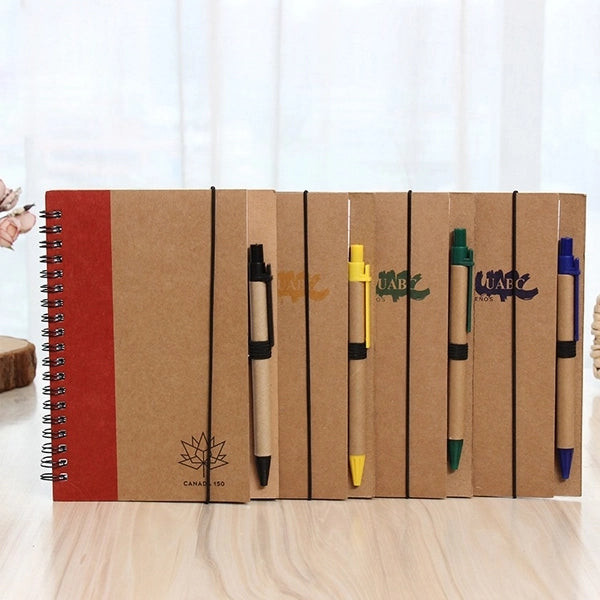 Eco Spiral Notebook With Pen