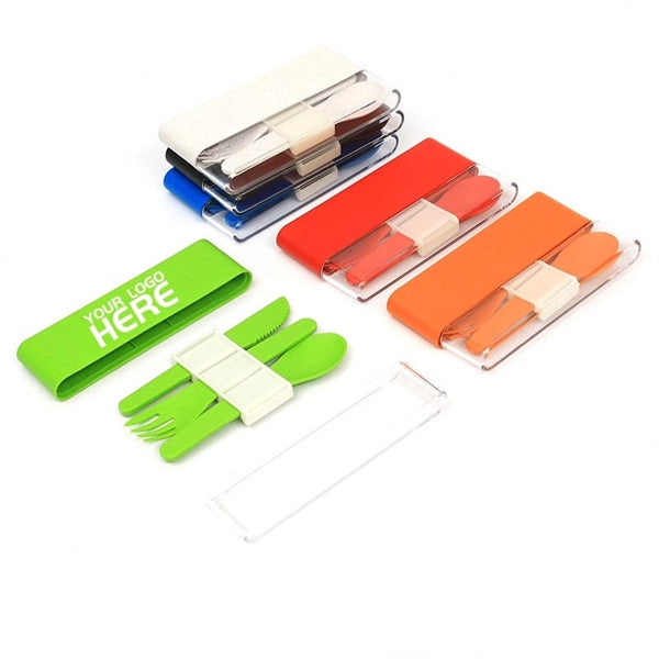 Portable Travel Spoon Fork Knife Cutlery Set