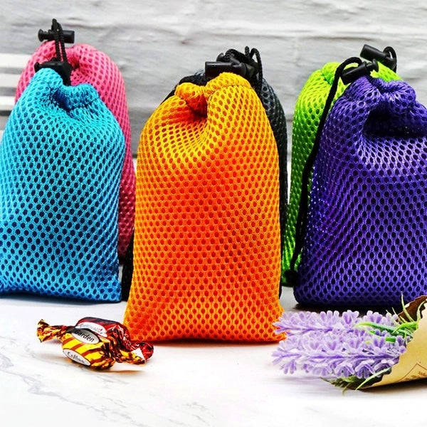 Mesh Drawstring Bag Pouches