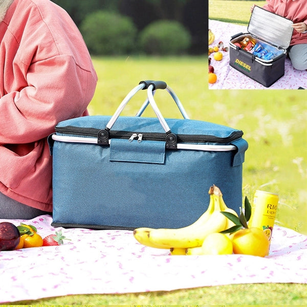 Foldable Picnic Basket Insulated Bag