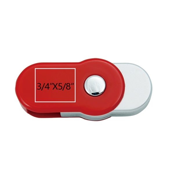 Winfield Rounded Red Swivel USB Flash Drive