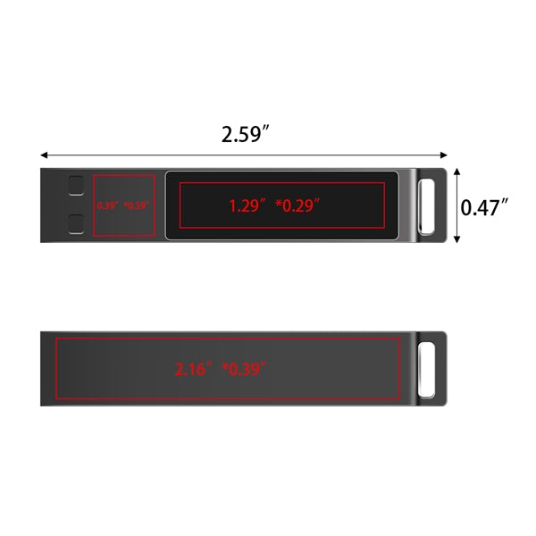 North Center Light-Up USB Flash Drive