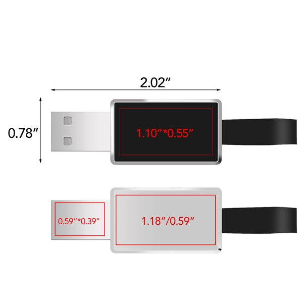 Ashburn Light-Up USB with Silicone Loop