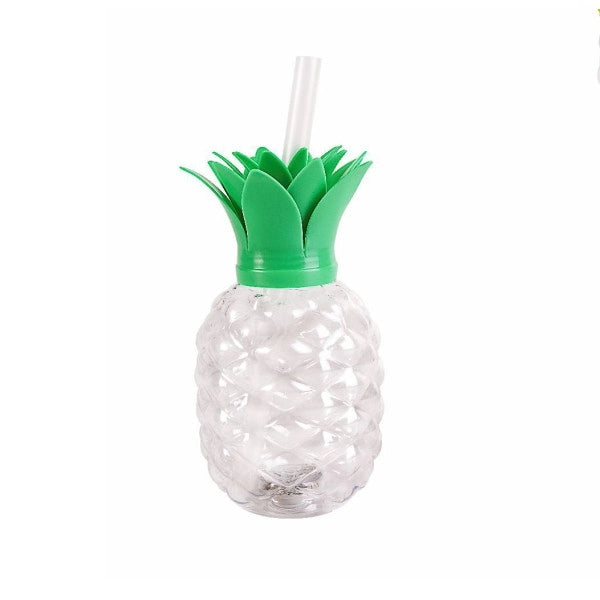 Pineapple Strawberry Shaped Cup with Straw