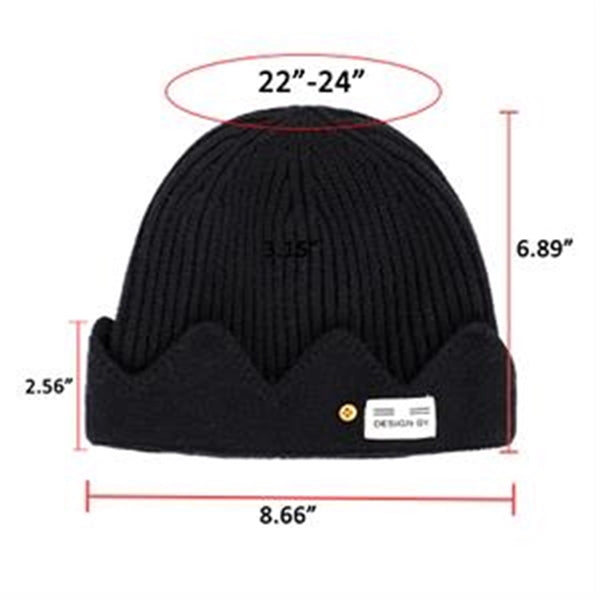 Winter Beanie Crown Hat