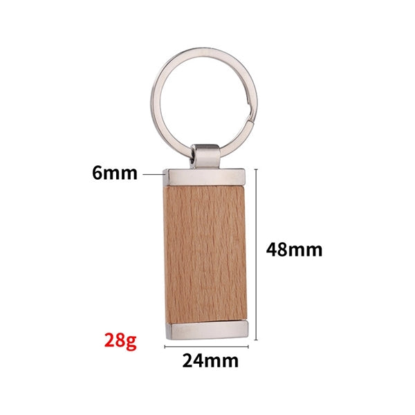 Wood Metal Key chain