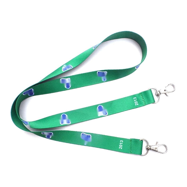 Double Clips Polyester Lanyards