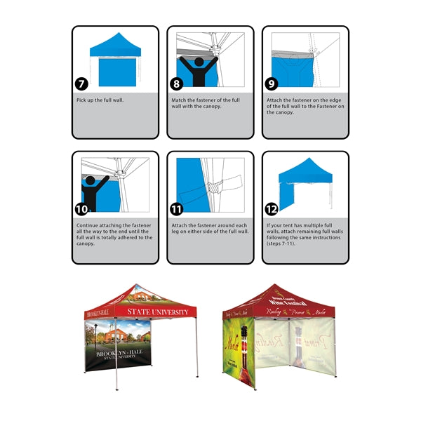 Fully Enclosed Tent with Detachable Graphic