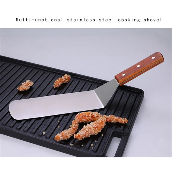 Stainless Steel Wooden Handle Frying Spatula