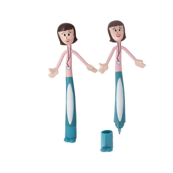 Cartoon Doctor Bendable Ballpoint Pen