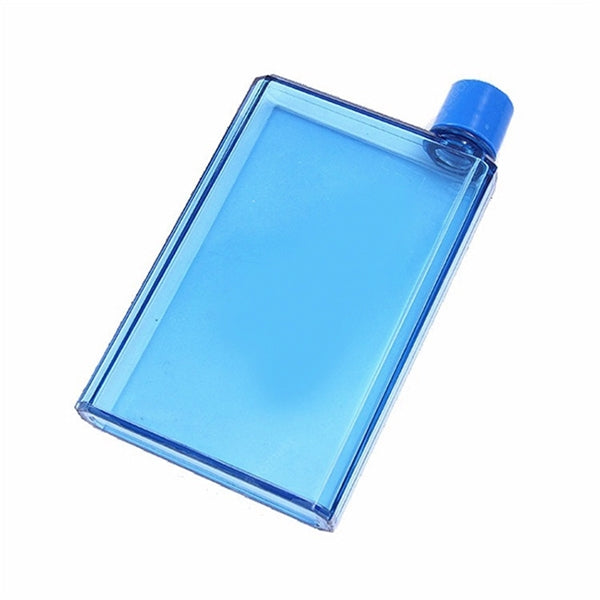 Notebook Flat Plastic Water Bottle