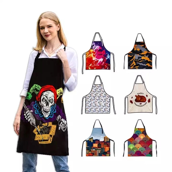 Sublimation Custom Logo Kitchen Cooking Apron
