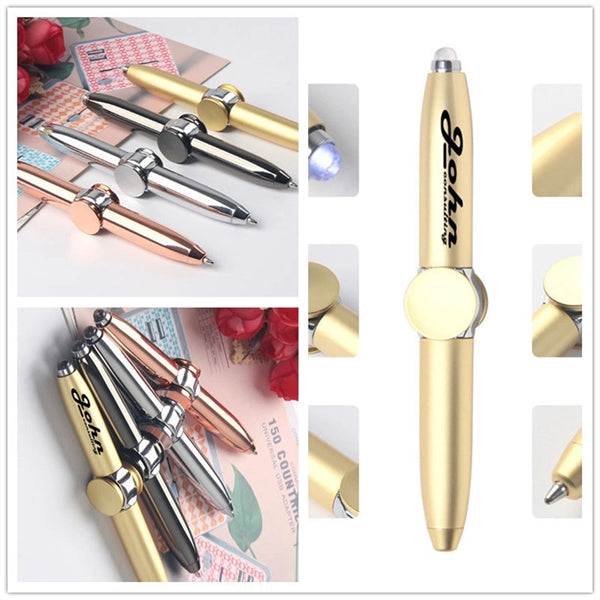 Hand Spinner Ballpoint Pen with LED Light