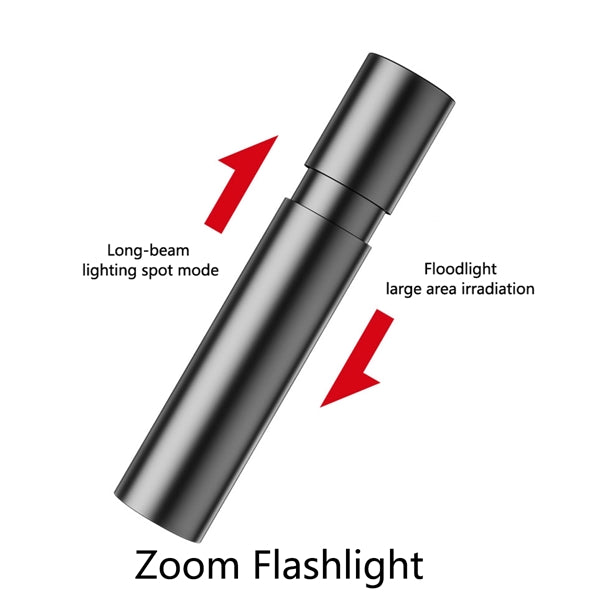 2 In 1 Portable Outdoor Zoomable Flashlight