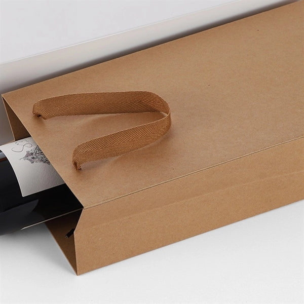 Kraft Paper Wine Bag Single Bottle