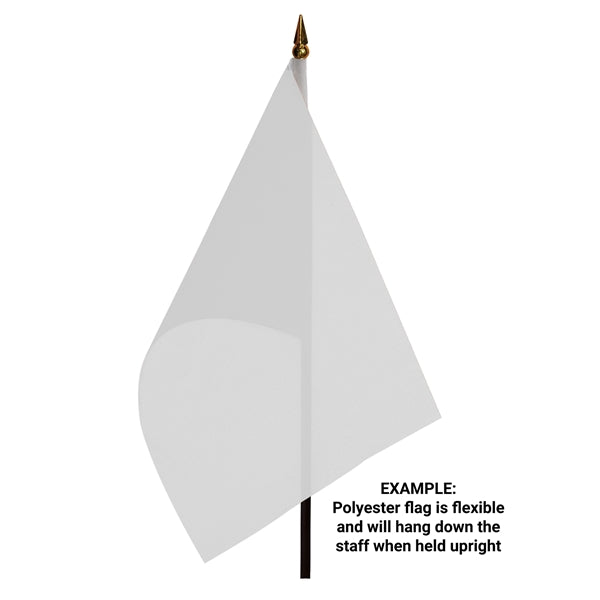 6" x 9" Single Reverse Polyester Stick Flags
