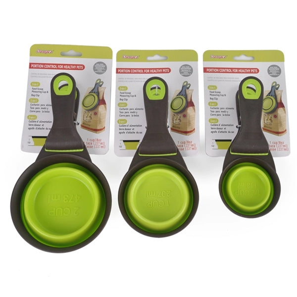 4/8/16Oz. Multifunctional Foldable Pet Spoon Silicone Bowl