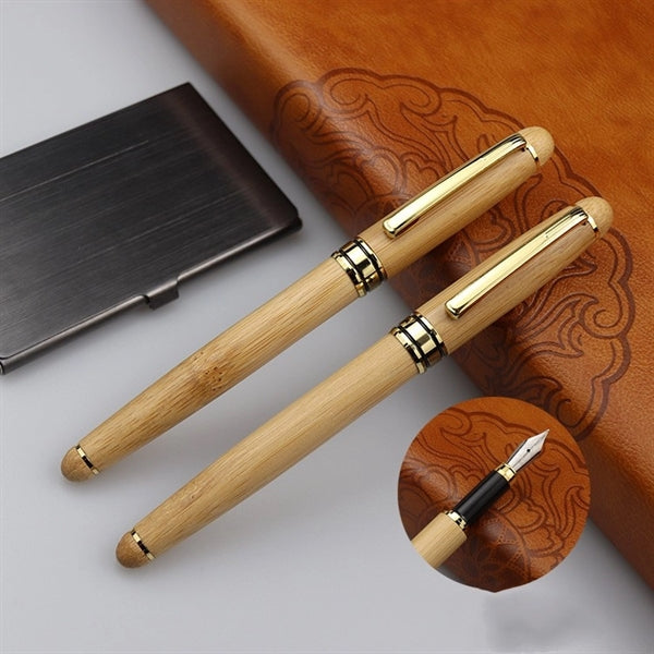 Eco Friendly Wooden Ballpoint Pen Pencil Set