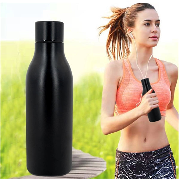 18oz Insulated Stainless Steel Cola Shape Sport Water Bottle