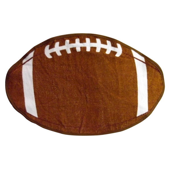 Football Shaped Sports Towel
