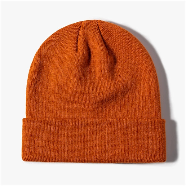 Solid Knitted Wool Cap