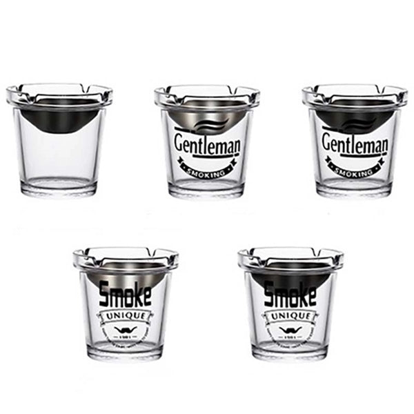 Glass Ashtray with Funnel
