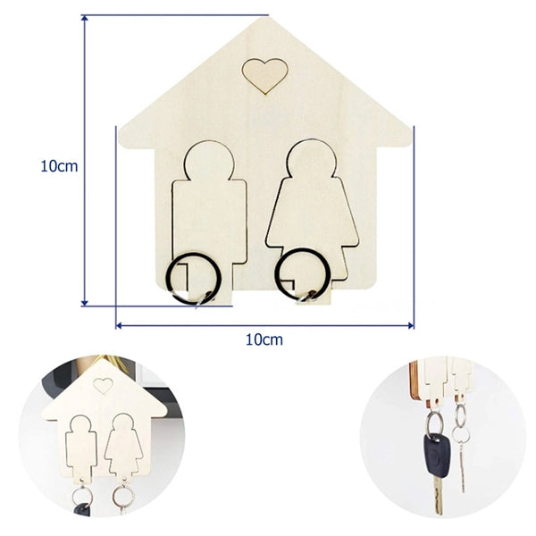 Wall Hanging House Keychain Couple