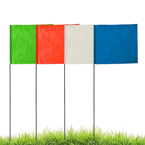 Marking Flag With Wire Staff