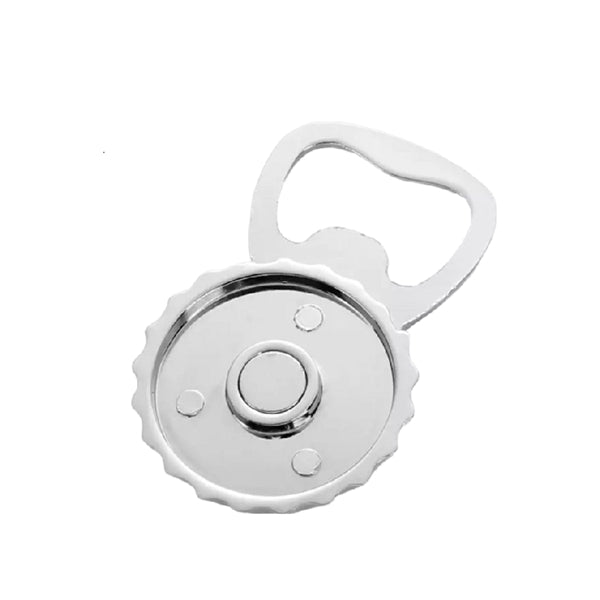 Bottlecap Shaped Bottle Opener Fridge Magnet