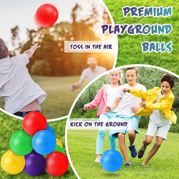 6 inches Rubber Bouncy Dodgeball Kickball Playground Ball