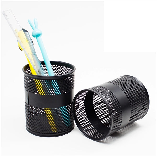 Metal Mesh Pencil Cup