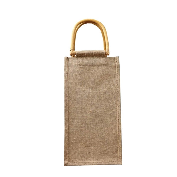 Jute Wine Bottle Bag