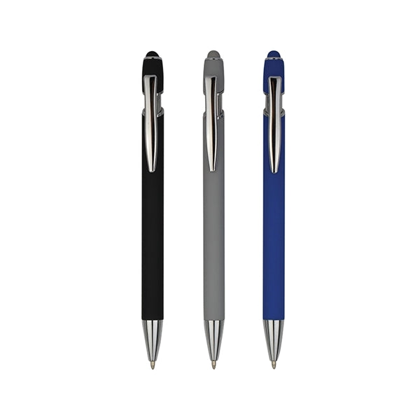 Rubberized Stylus Ballpoint Pen