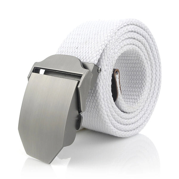 Outdoor Mental Buckle Canvas Belt