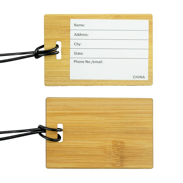 Bamboo Luggage Tag