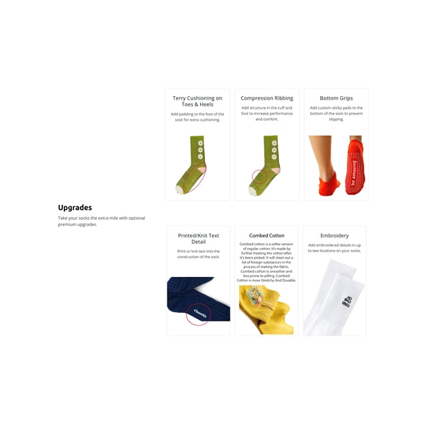 Knit-In Custom Knee Dress Socks