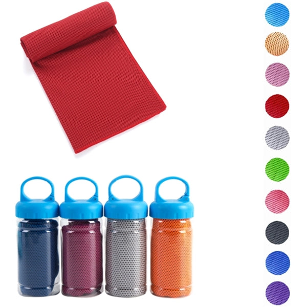 Cool Towel with Bottle Packing