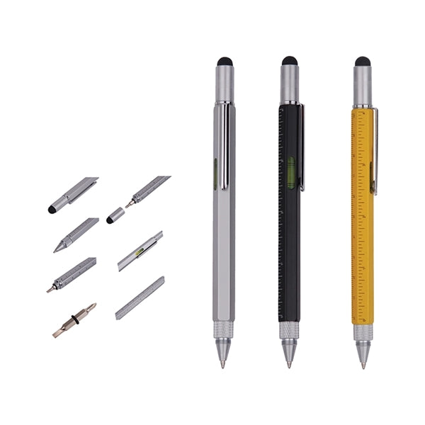 5-in-1 Multifunction Metal Pen with Tool Set