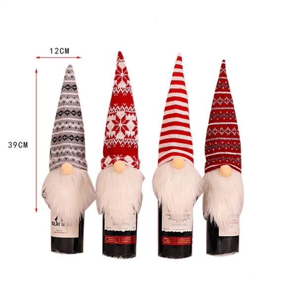 Christmas Knit Wine Bottle Cover