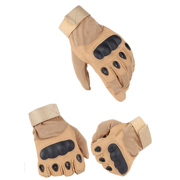 Touch Capable Combat Gloves with Hard Knuckle