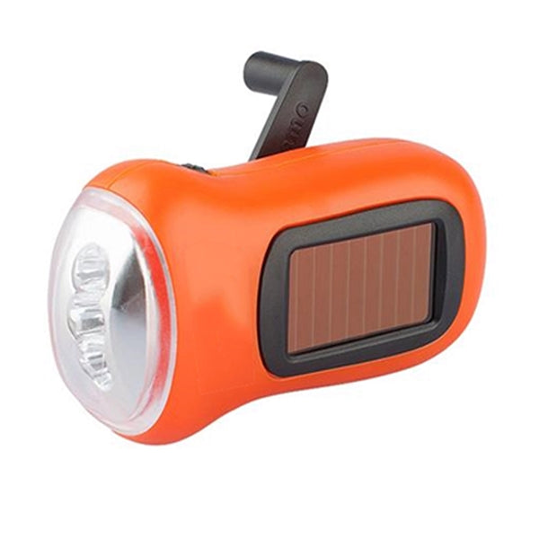 Solar Hand Crank Generator Flashlight