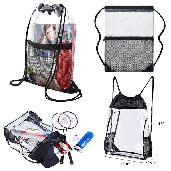 Clear Drawstring Bag